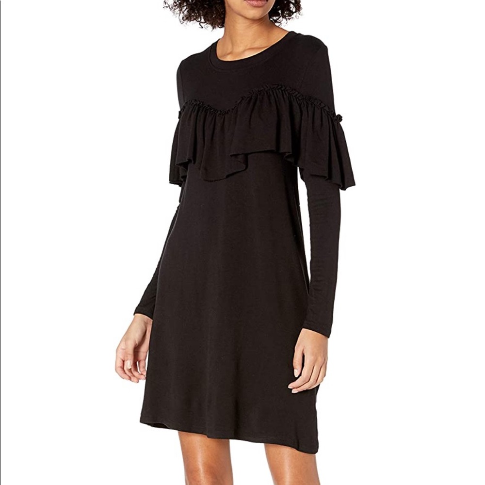 NWT Kensie black ruffle medium dress